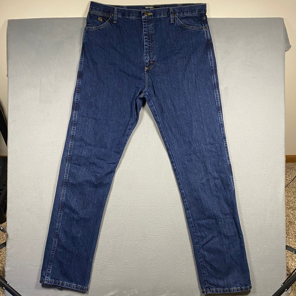 Wrangler Jeans Mens 40x36 Blue George Strait Collection Cowboy Cut Denim GS09DDS